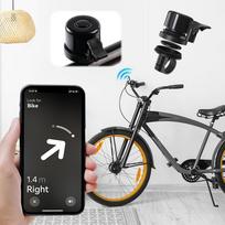Dviračio skambutis Apple AirTag dviračio laikikliui GPS sekikliui Vandeniui atsparus Klasikinis dviračio skambutis Air Tag GPS sekikliui Laikiklis po dviračio skambučiu China Mainland black