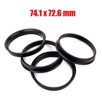 4 vnt. centravimo žiedai 74,1*72,6 mm BMW ratų centravimui, plastikiniai centravimo žiedai, centravimo žiedai ratų stebulei armijos žalia spalva