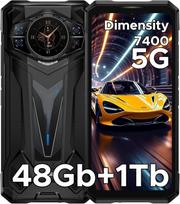 DOOGEE S200 Ultra 5G mobilusis telefonas 48GB+1TB 6.72  ekranas 11000mAh 100MP Android 15 juoda