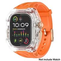 Transparent Modification Kit For Apple Watch 11 10 9 8 7 45 46mm Strap Case for IWatch Series 44 40 654SE Rubber Band Refit Mod 45mm-Series 9 8 7