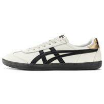 Onitsuka Tiger Tokuten Balti Juodi Auksiniai Unisex Žemi Odiniai Retro Sportbačiai 1183B938-100 42