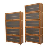 Shoe Storage Cabinet, Free-Standing Shoe Rack Organizer, Shoe Cabinet w/ Doors šokoladas
