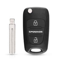 Skirtas KIA Rio 3 Picanto Soul Ceed Cerato Sportage K2 K3 K5 3 mygtukais, sulankstomas nuotolinio valdymo pultas, automatinis automobilio raktų apvalkalo dėklas Sportage