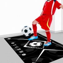 Neslystanti futbolo treniruočių kilimėlis - Vidaus patalpų garso izoliacija ir diatomito molio paviršius kamuolio valdymui 40x60 cm (Diatom Mud 2.5)