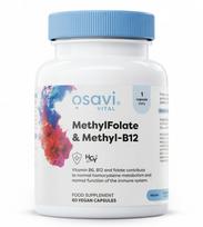 Methylfolate & Methyl-B12 – Aktyvūs B grupės vitaminai ir folis | OSAVI | 60 kaps.