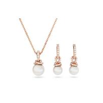 Swarovski Originalus perlo pakabuko dizainas Imituoto kristalo karoliai Moteriški karoliai Rožinio aukso 5672835 Box (Random Color)