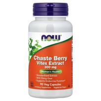 Now Foods Vitex Agnus-Castus ekstraktas 300 mg daržovių kapsulės 90 vnt. 90 pcs - 1 ea