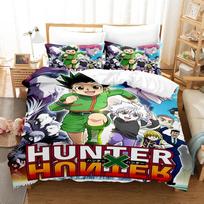 Hunter X Hunter Killua Bedding Set Single Twin Full Queen King Size Soft Duvet Cover Home Decor Gift for Fans AU Double(180x210cm)