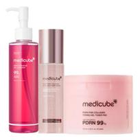 medicube PDRN drėkinamasis odos priežiūros rinkinys (Putojantis prausiklis 200 ml + Tonizuojantys diskeliai 70 vnt. + Purškiamasis serumas 100 ml)