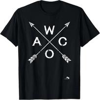 Waco Texas with Crossed Arrows T-Shirt S juoda