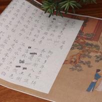 Wen Zhengming Calligraphy Brush Pen Set: Chang Hen Ge Small Script Xuan Paper Practice Guide for Adult Beginners - Soft Brush Tracing Copybook balta