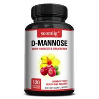 D-Manozės maisto papildas, naudingas šlapimo pūslės sveikatai, 120 kapsulių. 120 Capsules