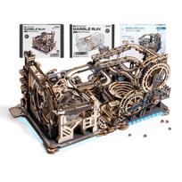 ROKR 3D Dėlionė Elektrinis Rutuliukų Bėgikas LGC01 LGA01 Jungiamosios Dalys 3 Dalių Rinkinys Judantis Modelis Kelių Žaidimų Mechaninis Medinis Medžio Amatų Rinkinys