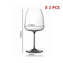 Austrija RIEDEL dizaino vyno sparnelių taurės Profesionalios someljė krištolo vyno taurė Angel Wings Deivės vakarėlis Burgundijos chereso taurė 2XClear Wings Cup 675ml
