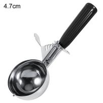 Stainless Steel Fruit Mash Ice Cream Ball Scoop with Plastic Handle Kitchen Tool 4.7cm