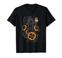 Star Wars The Last Jedi Bb-8 Astromech Droid Schematic T-Shirt_ 3XL