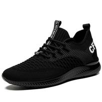 Madingi vyriški batai su pakeltu padu, padidinantys ūgį, sportbačiai vyrams 10 cm, kvėpuojantys laisvalaikio batai, nematomas vidinis pakėlimas 8 cm, vyriški batai 37 juoda