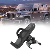 Telefono laikiklis Jeep Wrangler JL JLU Gladiator JT 2018 2019 2020 2021 2024 2024, pasukamas automobilinis telefono montavimo laikiklis juoda