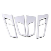 For Hyundai Tucson LHD 2015-2020 Matte Silver Inner Door Handle Frame Trim Interior Decoration Trim Accessories