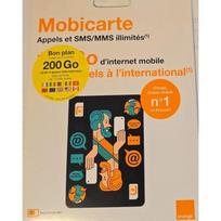 Iš anksto apmokėta SIM kortelė - Orange - Skambučiai & Neriboti SMS - 200GB interneto - 25GB Europoje - Įskaičiuoti tarptautiniai skambučiai