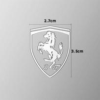 Kūrybiški metaliniai automobilio emblemos lipdukai, atsparūs vandeniui ir nešvarumams, skirti Ferrari SJ F1 komandoms, Scuderia Ferrari, LaFerrari, Daytona SP3 2pc