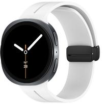 Sport Band for Samsung Galaxy watch 8 40mm 44mm 8 classic 46mm Magnetic Buckle Wrist Bellt Bracelet Correa Galaxy watch 8 Straps Galaxy watch 8 40mm balta
