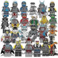 24 vnt./rinkinys Ninjago statybiniai mini blokeliai figūrėlės dėlionė veiksmo lėlė minifigūrėlės žaislai stalo dekoras dovanos