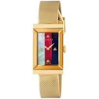 Gucci moteriškas auksinis laikrodis G-Frame YA147410 auksas