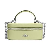 Coach ryškiai žalios odos mini rankinė per petį su viršutine rankena kasdieniam naudojimui Basic Set (Bag+Dust Bag)