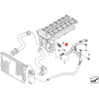 Variklio aušinimo skysčio sandarinimo aklė BMW E60 M54 530i 528i 04-10 11537519733 Automobilio aušinimo vandens žarnos laikiklio kištukai CHINA