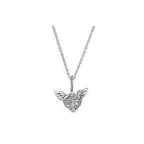 Pandora Pavé Angeliški Sparnai Širdies Karoliai Moterims Karoliai Sidabriniai 398505C01 Box+Shopping Bag