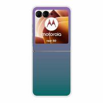 Gradient Phone Case For Motorola Razr 50 60 Ultra Razr+ TPU Transparent Hard Clear Shell for Razr60 Razr50 Ultra Back Capa Cover --Razr  plus