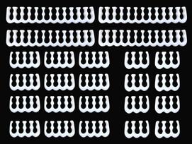 24PCS/Set PP Cable Comb/Clamp/Clip/Organizer/Dresser for 3.0-3.6mm PC Power Cables Wiring 6/8/24 Pin for Computer Cable Manager balta