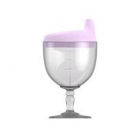 150 ml Kūdikių mokomieji gėrimo buteliukai Kūrybiniai vyno taurės formos vaikiški slaugytojo maitinimo buteliukai taurelė ančių snapo taurė 1 PCS violetinė
