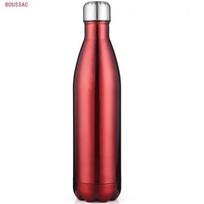 350/500/750/1000ml nerūdijančio plieno izoliuotas vakuuminis termosas vandens butelis dvigubos sienelės be BPA buteliai sportui mergaitėms 350ML raudona