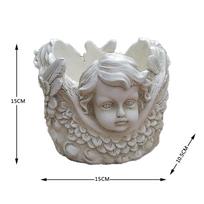European Creative Angel Flower Pot for Succulents - Outdoor Garden Resin Sculpture Ornament
