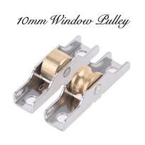 10MM Nerūdijančio Plieno Langų Skriemulys Stiklinės Stumdomos Durys Ritinėlis Bėgelis Vitrinos Tylus Ratukas Bėgelio Skriemulys Baldai Flat wheel