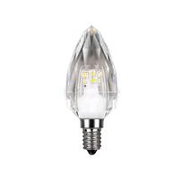 Dekoratyvinė LED lemputė E14 4W C37 Neutrali Krištolinė