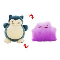 20cm Anime Pokemon Ditto Transformacija Mielas Snorlax Išvirkštinė Pagalvė Kolekcionuojamas Animacinis Dovana Žaislai Pagalvė Lėlė Miegamojo Ornamentas 30cm