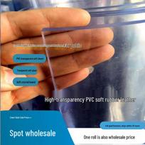 PVC skaidri minkšta stiklo plokštė, 4–5 mm storio plastikinės plėvelės ritinėlis, 2 m pločio kristalinė plokštė.