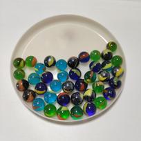 16mm Multicolor Two-hole Glass Beads Pinball Arcade Gyro Yo-yo Marble Toy