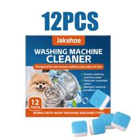 Washing Machine Cleaner Tablets Deep Cleaning Descaler Removes Odor Limescale Washer Drum Care for Front Top Load 12pcs 12PCS
