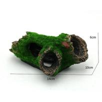 Aquarium Hollow Tree Tunnel Cave Ornament Fish Shrimp Turtle Hiding Shelter Fish Tank Decorations Fishbowl Accessories