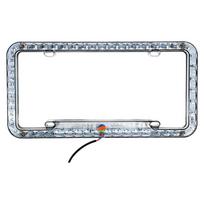 Stilingas licencijos rėmelio laikiklis 12V LED lemputė Valstybinio numerio rėmelis Universalus motociklo valstybinio numerio rėmelis Transporto priemonės priedai United States