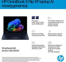 HP OmniBook X Flip -Ultra 7 258V | 14"-2K-OLED-Dotyk | 32GB | 1TB | W11H | Navy | CW9W5EA | 199764729071