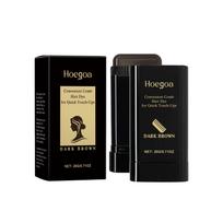 Hoegoa Gray Hair Cover Dye Hair Stick 2-in-1 Long Lasting Black Brown Convenient Hair Coloring Products Hair Dye Stick with Comb 20g