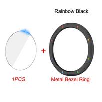 Metalinis rėmelio žiedas „Xiaomi Watch S4/S3“ pakeitimui, laikrodžio korpuso dangtelis „Xiaomi Watch S3 S4“ eSIM+Grūdinto stiklo apsauginė plėvelė MI Watch S3 S3 eSIM