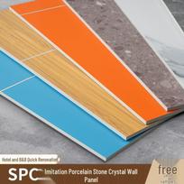 SPC Stone Crystal Wall Panel: Waterproof Imitation Tile for Hotel Bathroom and Shower Renovation All Seasons Hotel Style Seamless Interlocking