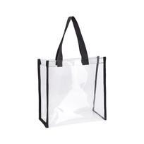 Didelės talpos permatoma PVC pirkinių ir dovanų rankinė 30cm x 30cm x 15cm