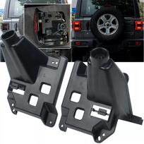 2x Juodas galinio žibinto laikiklis Tail Light Holder Skirta Jeep Wrangler JL 2018-2024